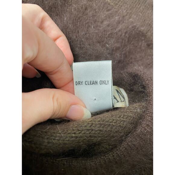 Kamiran Vintage Angora and Lambs Wool Beaded Sweater Size L - Picture 6 of 7